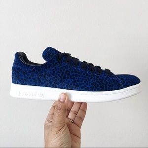 Adidas Stan Smith Blue Pony Hair